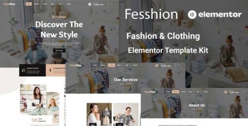 Fesshion – Fashion & Clothing Elementor Template Kit