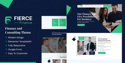 Fierce – Finance Elementor Template Kit