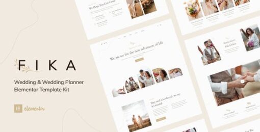 Fika – Wedding & Wedding Planner Elementor Template Kit