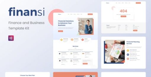 Finansi – Finance & Business Elementor Template Kit