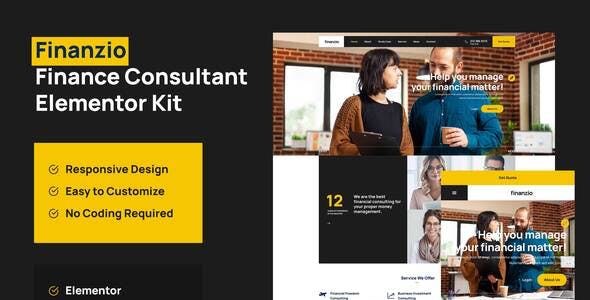 Finanzio – Financial Advisor Elementor Template Kit Finanzio – Financial Advisor Elementor Template Kit