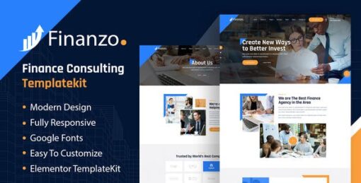 Finanzo | Finance Consulting Elementor Template Kit