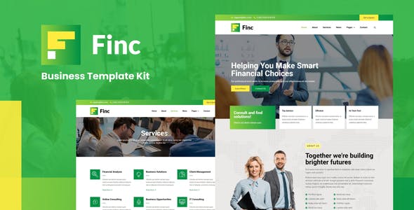 Finc – Business & Financial Elementor Template Kit Finc – Business & Financial Elementor Template Kit