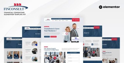 Finconsult – Financial Consulting Elementor Template Kit