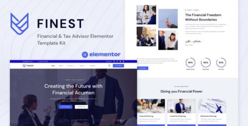 Finest – Financial & Tax Advisor Elementor Template Kit