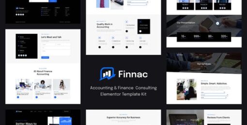 Finnac – Accounting & Finance Consulting Elementor Template Kit