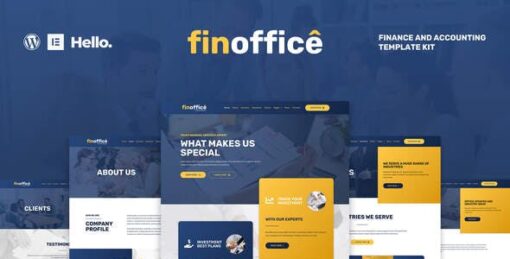 FinOffice – Finance & Accounting Elementor Template Kit