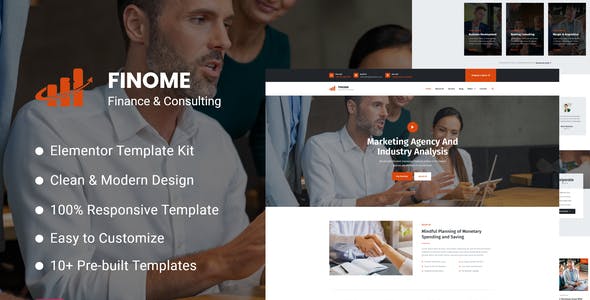 Finome – Finance & Business Elementor Template Kit Finome – Finance & Business Elementor Template Kit