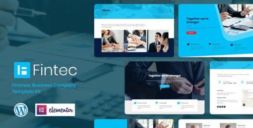 Fintec – Finance, Business Company Elementor Template Kit
