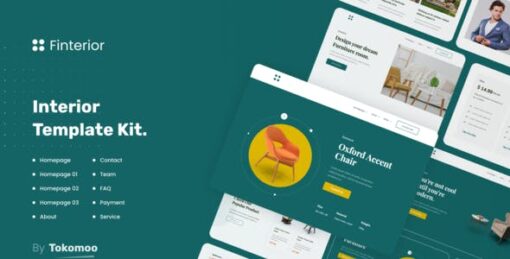 Finterior | Interior Design & Architecture Elementor Template Kit