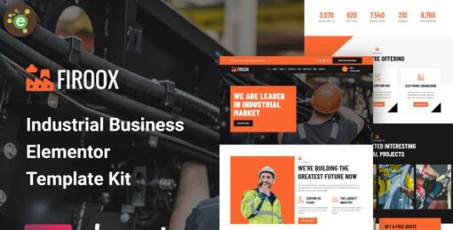 Firoox – Industrial Business Elementor Template Kit