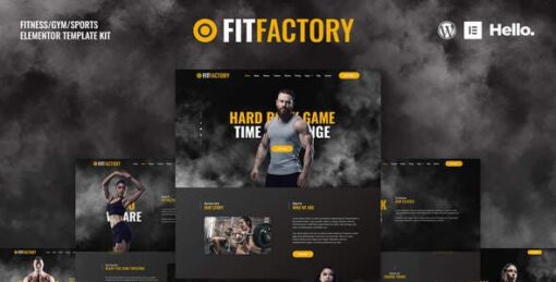 Fit Factory – Fitness Gym Elementor Template Kit