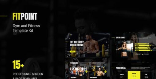 Fit Point – Gym & Fitness Elementor Template Kit