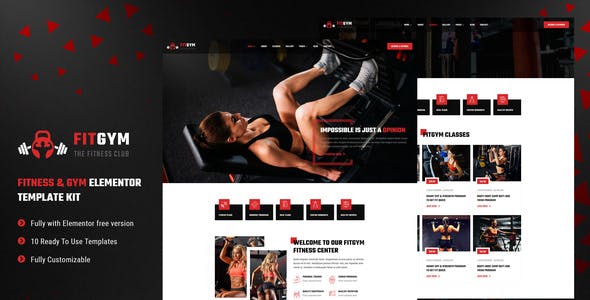 FitGym – Fitness & Gym Elementor Template Kit FitGym – Fitness & Gym Elementor Template Kit
