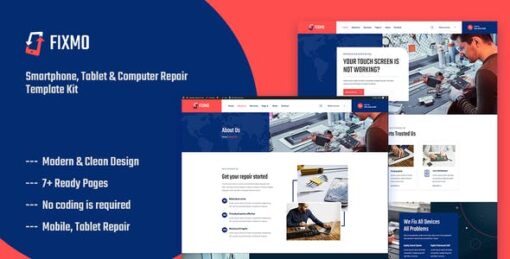 Fixmo – Smartphone, Tablet & Computer Repair Template Kit