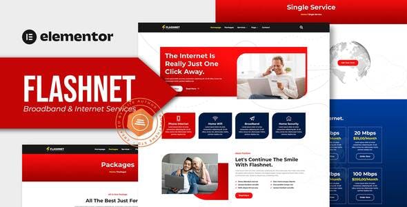 Flashnet – Broadband & Telecom Internet Provider Elementor Template kit Flashnet – Broadband & Telecom Internet Provider Elementor Template kit
