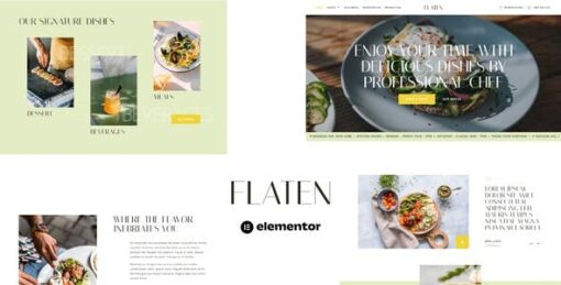 Flaten – Restaurant & Catering Services Elementor Template Kit