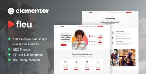 Fleu – Creative Content Creators Elementor Template Kit