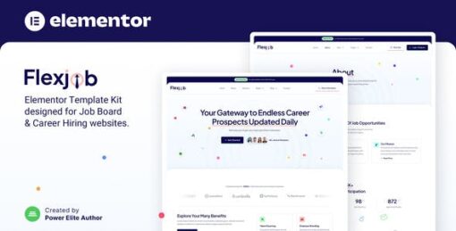 Flexjob – Job Board & Vacancies Elementor Template Kit
