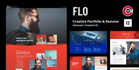FLO – Creative Portfolio & Resume Template Kit FLO – Creative Portfolio & Resume Template Kit