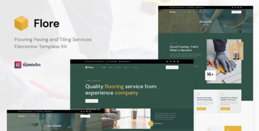 Flore – Flooring & Tiling Services Elementor Template Kit