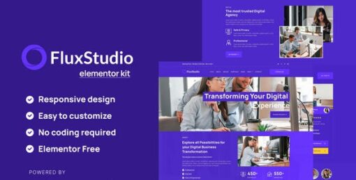 Flux – Digital Agency Elementor Template Kit