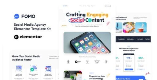 FOMO – Social Media Marketing Agency Elementor Template Kit
