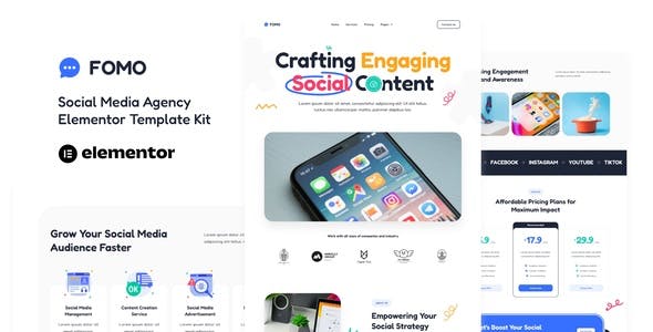FOMO – Social Media Marketing Agency Elementor Template Kit FOMO – Social Media Marketing Agency Elementor Template Kit