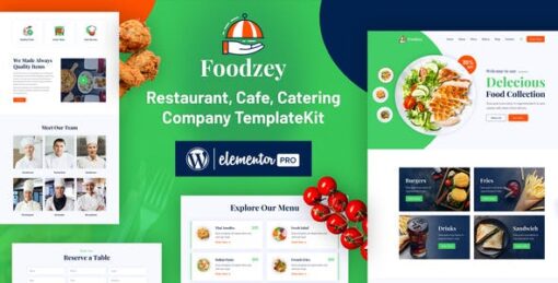 Foodzey – Restaurant Elementor Template Kit