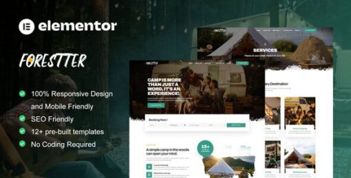Forestter – Camping & Adventure Elementor Template Kit