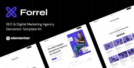 Forrel – SEO & Digital Marketing Agency Elementor Template Kit
