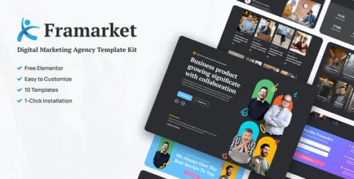 Framarket – Digital Marketing Elementor Template Kit