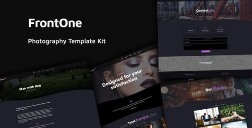FrontOne – Creative Photography Template Kit