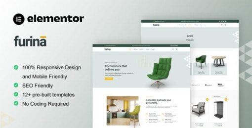 Furina – Furniture Shop WooCommerce Elementor Pro Template Kit