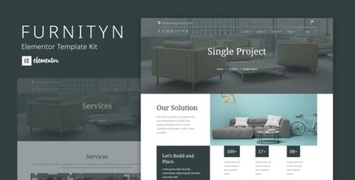 Furnityn – Interior Design Elementor Kit Template