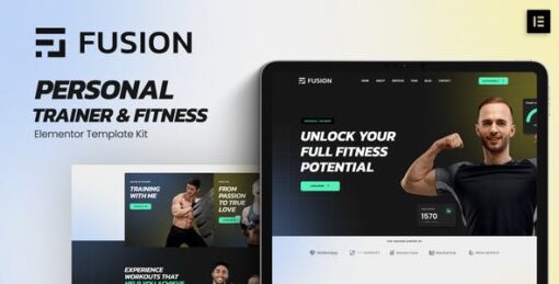 Fusion – Personal Trainer & Fitness Elementor Template Kit