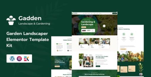 Gadden – Garden & Landscaping Elementor Template Kit