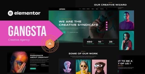 Gangsta – Creative Agency & Portfolio Elementor Template Kit