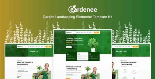 Gardenee – Landscaping & Garden Care Elementor Pro Template Kit