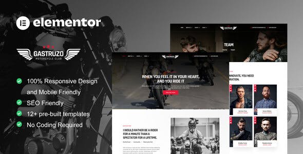 Gastruzo – Motorcycle Club Elementor Template Kit Gastruzo – Motorcycle Club Elementor Template Kit