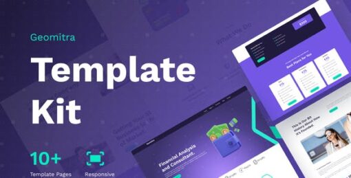 Geomitra – Creative Financial Elementor Pro Template Kit