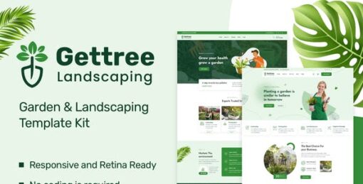 Gettree – Garden & Landscaping Elementor Template Kit