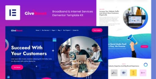 Give Boost – Digital Marketing Agency Elementor Template Kit