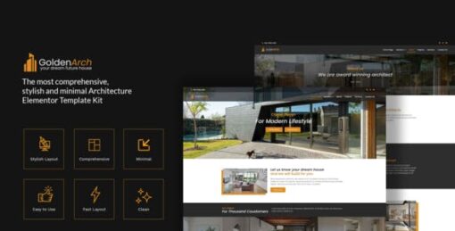 GoldenArch – Real Estate Elementor Template Kit