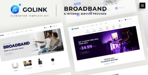 Golink – Broadband & Internet Service Provider Template Kit