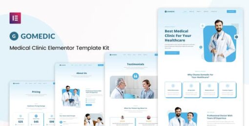 Gomedic – Medical Elementor Template Kit