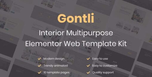 Gontli – Interior Multipurpose Template Kit