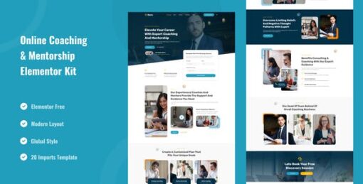 Goro – Online Coaching & Mentorship Elementor Template Kit