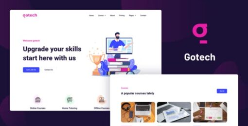 Gotech – Online Course Elementor Template Kit