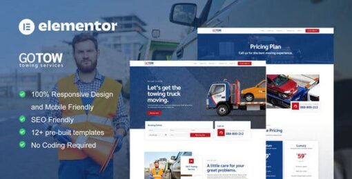 Gotow – Towing Services Elementor Template Kit